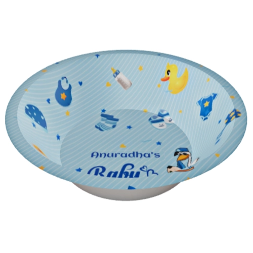 Baby Shower Party Bowl – Boy or Girl Theme | Personalized or Plain | Leakproof, Fully Printed